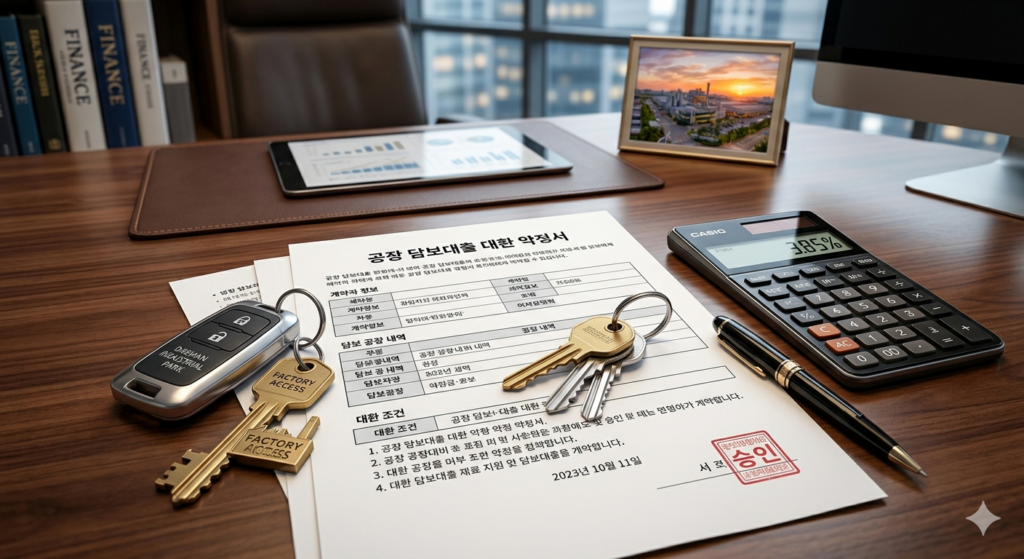 1금융권 공장 담보대출 대환