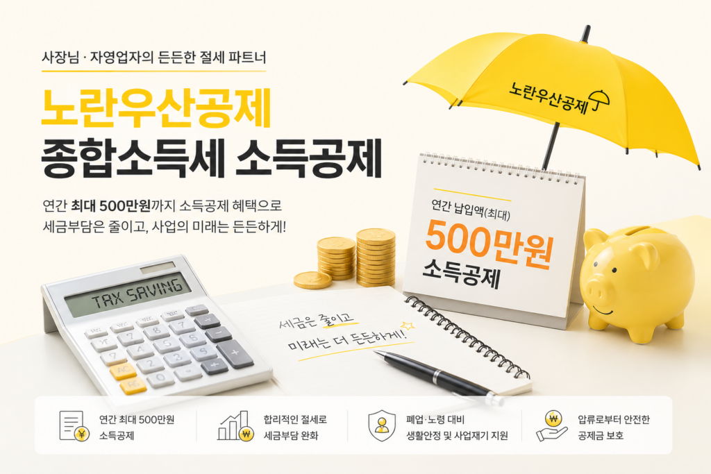 노란우산공제 종합소득세 소득공제
