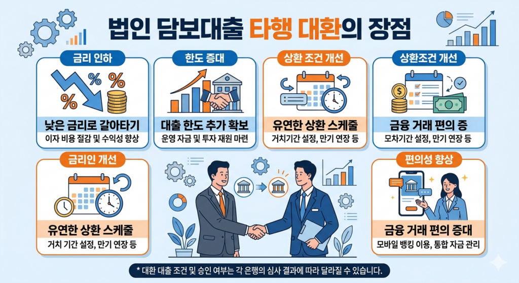 법인 담보대출 타행 대환절차
