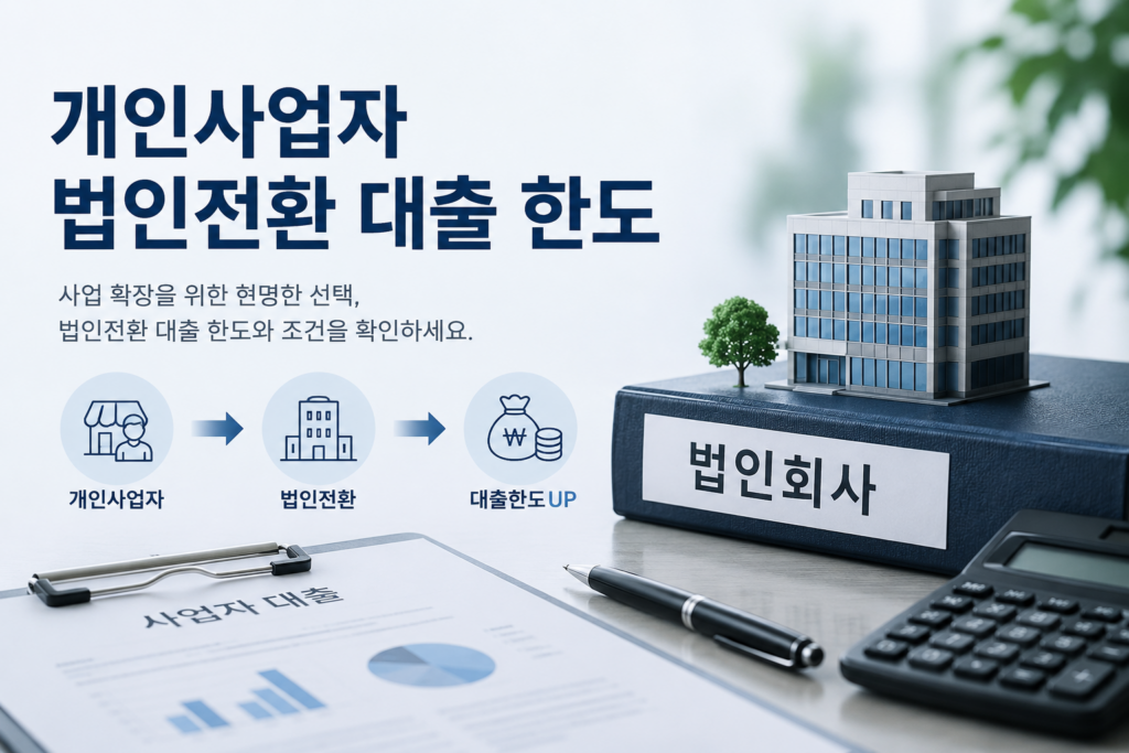 개인사업자 법인 전환 대출 한도
