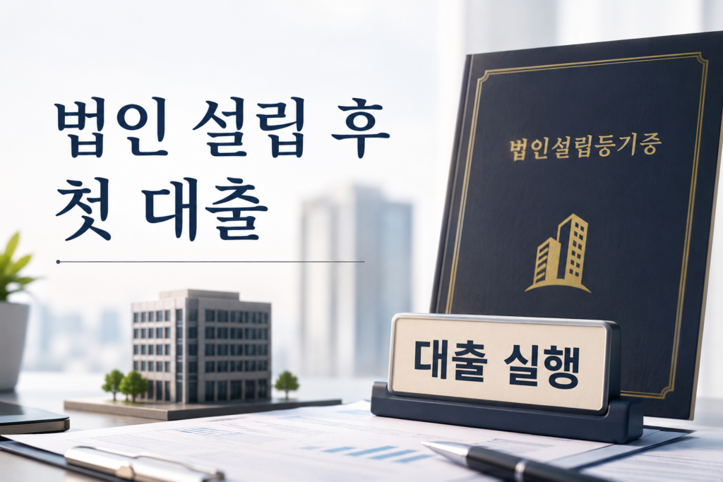 법인 설립 후 첫 대출
